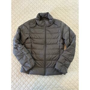 Uniqlo Ultra Light Down Gray Packable Lightweight Puffer Womens XXS